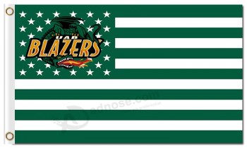Großhandels kundengebundene erstklassige ncaa Alabama Birmingham-Blazer 3'x5 Polyesterflaggen spielt Streifen für Sportteamfahnen und -flaggen die Hauptrolle