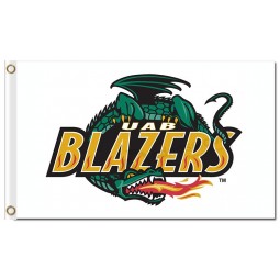 Großhandels kundengebundene erstklassige ncaa Alabama Birmingham-Blazer 3'x5 Polyester kennzeichnet Weiß für Sportteamfahnen und -flaggen