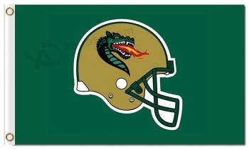 Atacado personalizado de alta qualidade ncaa alabama birmingham blazers 3'x5 'bandeiras de poliéster capacete para bandeiras da equipe de esportes e bandeiras