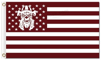 도매 높은 맞춤-끝 ncaa 알라바마 a & m bulldogs 스포츠 팀 깃발 및 깃발을 % s 3x15 '폴리 에스테르 깃발 별 그리고 줄무늬