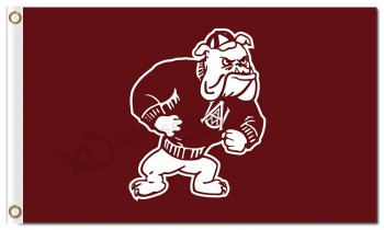 En gros personnalisé haut de gamme ncaa alabama a & m bulldogs drapeaux en polyester 3'x5 'pour bannières et drapeaux de l'équipe de sport