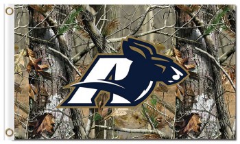 批发定制顶级质量ncaa akron拉链3'x5'涤纶旗帜迷彩运动队横幅和旗帜