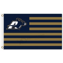 Wholesale customized top quality NCAA Akron Zips 3'x5' polyester flags stripes for sports flags and banners with your logo
