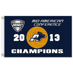Wholesale customized top quality NCAA Akron Zips 3'x5' polyester flags for sports flags and banners