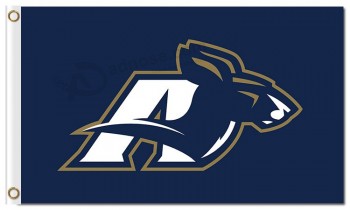 Atacado personalizado qualidade superior ncaa akron zips 3'x5 'poliéster bandeiras logotipo para bandeiras de esportes e banners 