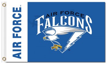 Al por mayor personalizado alto-Final ncaa air force halcones 3'x5 'banderas de poliéster marca de trabajo para banderas y banderas deportivas 