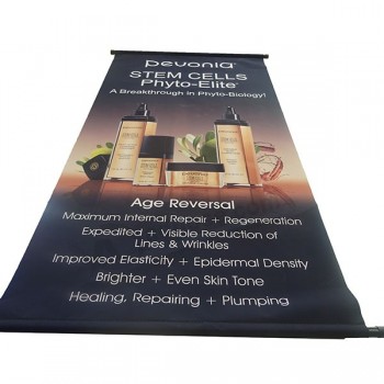 изготовленный на заказ плакат ткани плакат висящий прокрутки баннер