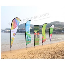 оптовая изготовленная на заказ высокая-заканчивают различные пляжные флаги