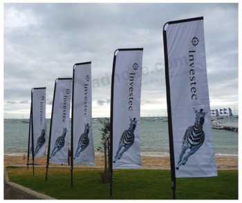 Commercio all'ingrosso di alta personalizzato-Fine beach flag sulla spiaggia