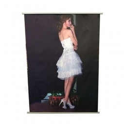 Hd druck billig indoor satin hängenden banner großhandel