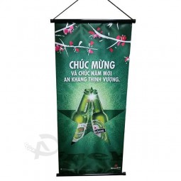 Manufacture company Cheap indoor AD hanging banner with your logo