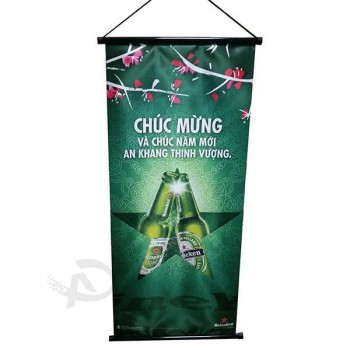 Vervaardigen bedrijf goedkope indoor advertentie opknoping banner