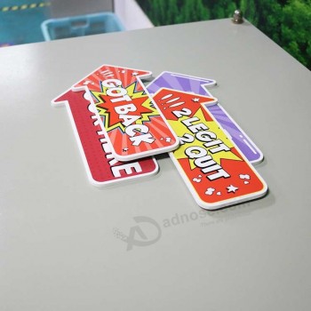 10мм thick plastic direction sign board pvc decorative color