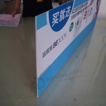Promoção barata de publicidade placa de kt de espuma de pvc branco