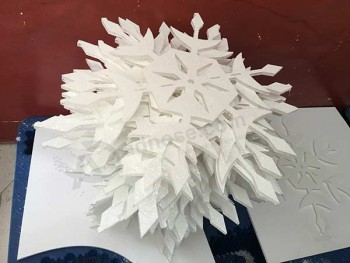 Forma neve acrilica personalizzata fustellata per regalo di natale