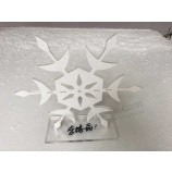La nieve acrílica de la Navidad del diseño de encargo cortó con tintas