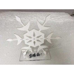 La nieve acrílica de la Navidad del diseño de encargo cortó con tintas
