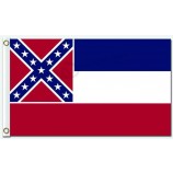 Wholesale custom State, Territory and City Flags Mississippi 3'x5' polyester flags