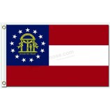 Groothandel custom staat, grondgebied en stad vlaggen georgia 3'x5 'polyester vlaggen