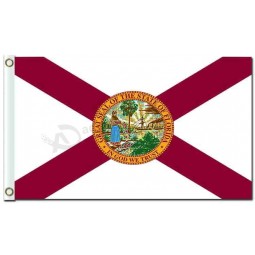 Groothandel op maat gemaakte staat, grondgebied en vlaggen van steden? florida3'x5 'polyester vlaggen