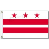 état personnalisé en gros, le territoire et la ville drapeaux columbia drapeaux en polyester 3'x5 '