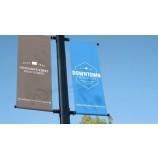 Groothandel aangepaste metalen straatpaal reclamebanner met tekens