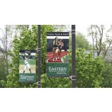Customized Vinyl Advertising Street Light Pole Banner Flags 