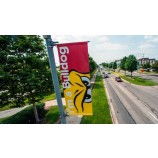 Customized Hanging Advertising Lamp Post Vinyl Street Pole Banner
