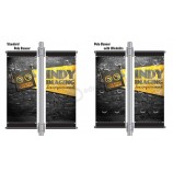 Customized Roadside advertising street pole flags banner