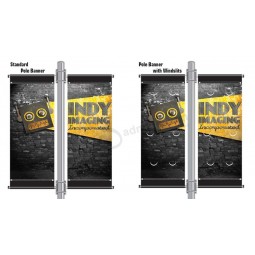Customized Roadside advertising street pole flags banner