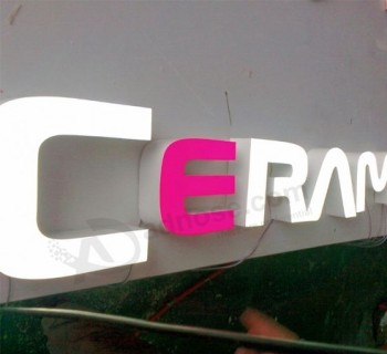Wholesale custom high quality Resin Face lit Channel Letter for Company Decorative