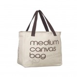 Sac fourre-tout en toile de coton, sac de toile de promotion de sac de coton