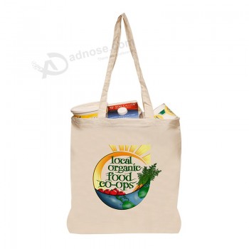 High Quality Natural Cotton Canvas Handle Tote Bags