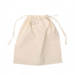New hotsale canvas fabric drawstring bag made in China