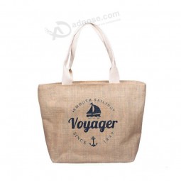 2017 Wholesale jute material jute bag shopping bag