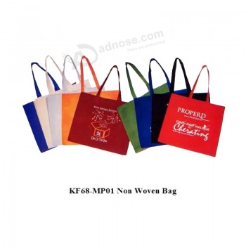 Cheap recycled nonwoven shopping bag with custom logo