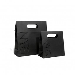 Nuevo y lujoso logo de custome bolso de compras impreso, bolsa de regalo, bolsa de papel con asa