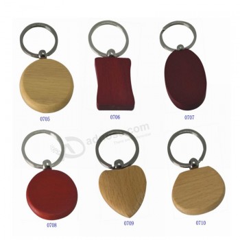 Hot Sell Wooden Made Keychain Fashion Lovely Design