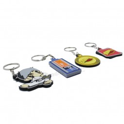 Promotion métUnel et pvc porte-clé Unevec logo personnUnelisé
