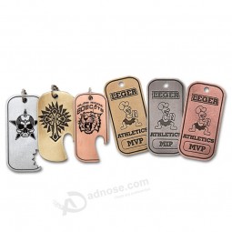 EtiquetA de perro de Acero de titAnio personAlizAdA /AbrebotellAs etiquetA de perro