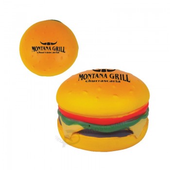 высококачественный рекламный логотип с логотипом против гамбургера