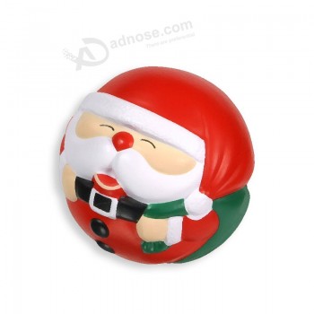 Санта Клаус стресс мяч прекрасные рекламные подарки pu стресс мяч