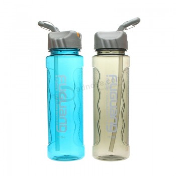 Custom Printed Plastic Water Bottle Manufacture with Straw