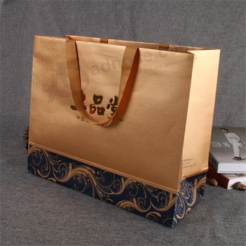 크리스마스 갈색 크 라프 트 소재 에코-친화적 인 종이 선물 가방
