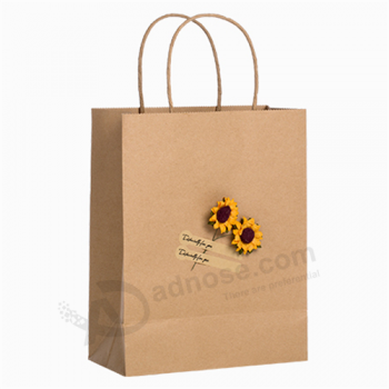 Recycled custom shopping bag gift paper bags