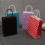 Hot selling small paper gift bags with handles
