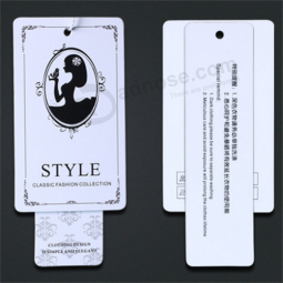 Custom Printed recycled paper clothing China hang tag