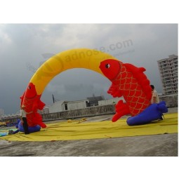 Wholesale custom New advertising inflatable arch with fish