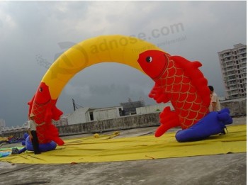 Nueva publicidad de arco inflable con peces(XGIA-14)