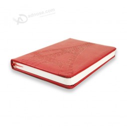 Debossed and Embossed Hardcover Notebook PU Leather Notebook